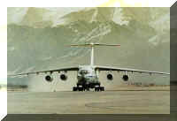 Il-76 taking off from Leh airfield in Ladakh