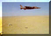 2nd picture of the sequence of retarder-bomb attack by a Jaguar