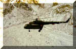 Mi-17 approaching the Siachen glacier