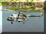 Mi-17 in a communication role, seen south of Delhi