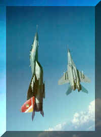 Touching the sky........The IAF's Mig-29Bs in vertical climb